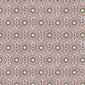 Tile Pattern - Pink, Red, Medium Scale
