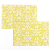 damask lg lemon yellow