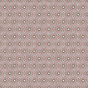 Tile Pattern - Pink, Red, Small Scale 