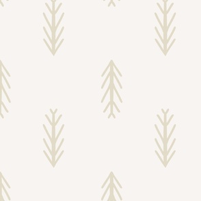 Winter pine tree frames – beige and off white    // Big scale