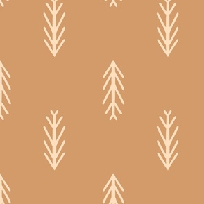Winter pine tree frames – beige and  brown   // Big scale