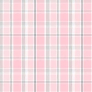 Perfect Pink and Gray Plaid two / 3 inch