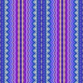 royal geometric stripes - golden purple blue