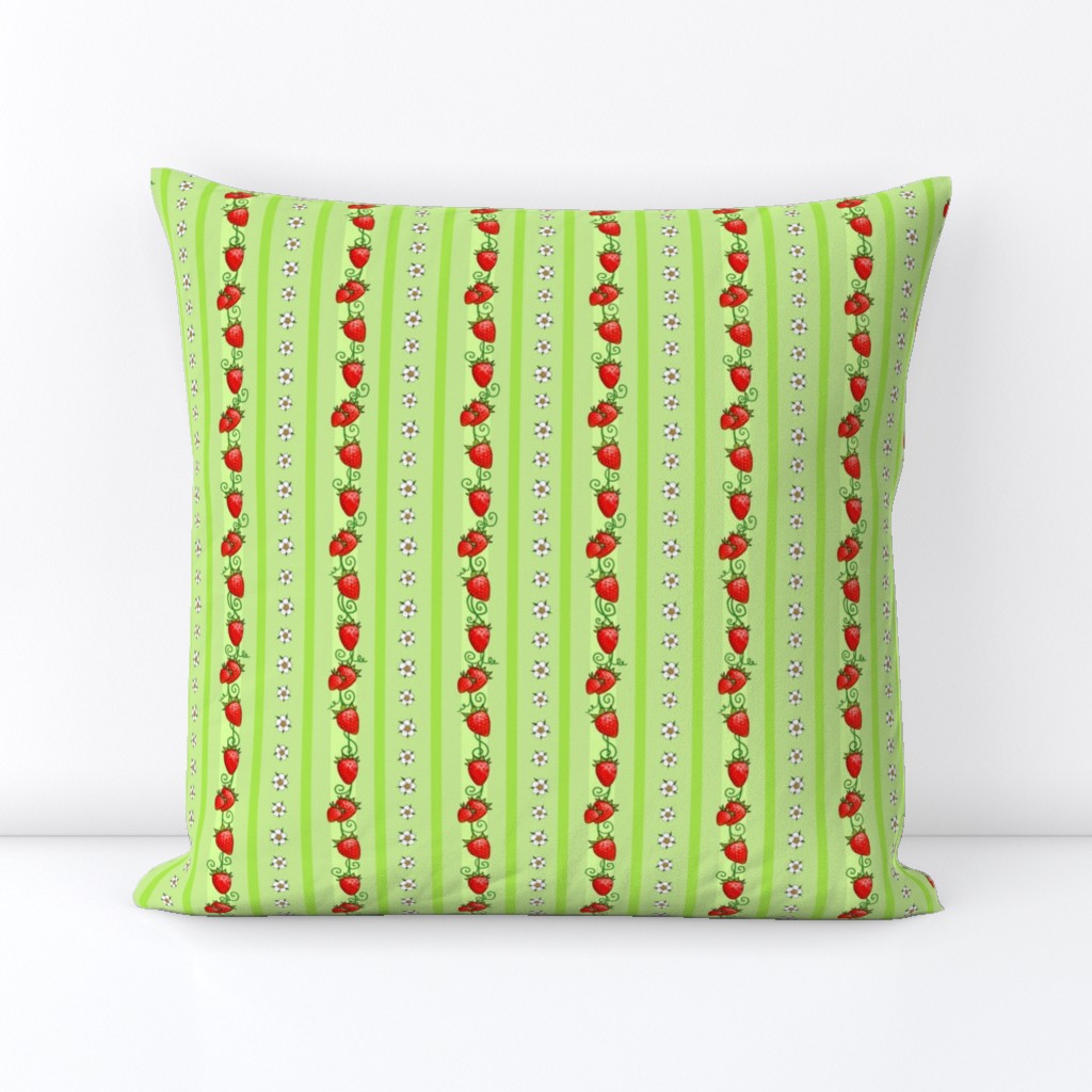 Strawberry Stripes Green