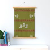 Retro Christmas Knit Jumper 10 Motifs