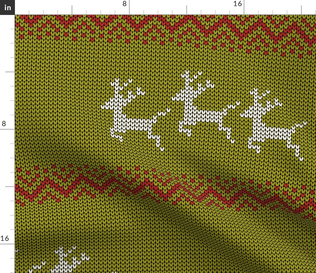 (M) Retro Christmas Knit Jumper Size M