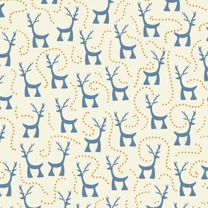 Deer and Snow ribbons 