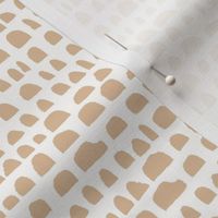 Tan Geometric Half Circle Stripe Neutral Small Print Fabric Wallpaper Home Decor