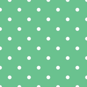  Green Polka Dot  Vintage Christmas Gingham Spots