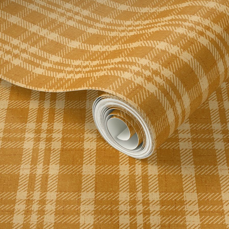 North Country Plaid - large - golden 