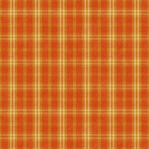 North Country Plaid - large - scarlet, gold, and light gold 