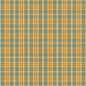 North Country Plaid - large - sage, light gold, and gold 