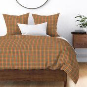 North Country Plaid - large - sage, scarlet, and light gold 