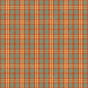 North Country Plaid - large - sage, scarlet, and light gold 