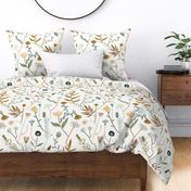 Floriography Playful Painted Florals in Spring Pastels Large
