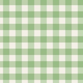 Soft Spring Green Gingham Checkered Pattern - Chic Country Cottage Design