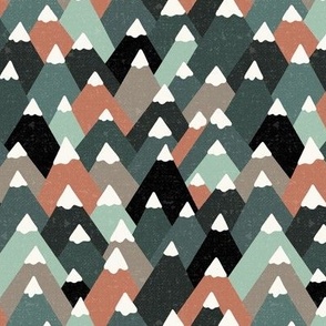 Snow Capped Mountains - Lake Life Collection (Dark Multicolor)
