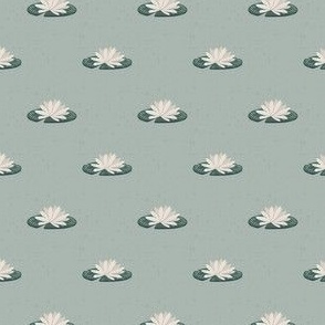 Little Lilypad Polka Dots - Lake Life Collection (Seafoam Green) (Tiny / Micro)