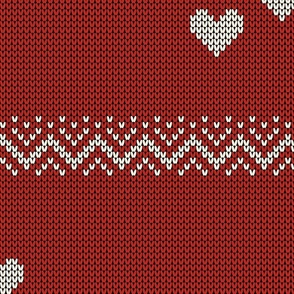 (L) Valentines Knit Jumper Size L 