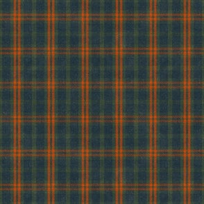 North Country Plaid - large - denim, forest, and tomato 