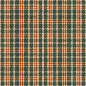 North Country Plaid - large - forest, canvas, and tomato 