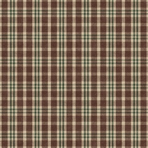 North Country Plaid - large - walnut, canvas, and forest 