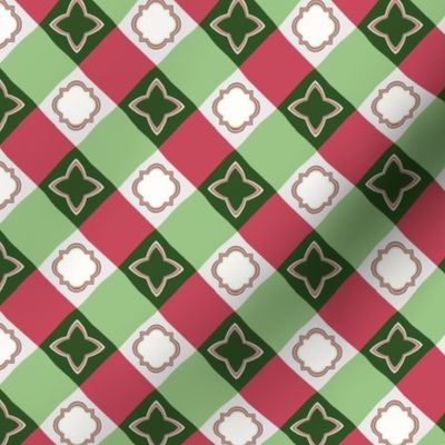 Historic Christmas Checkerboard