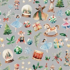 Small Scale Christmas Tale Pale Grey
