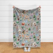 Large Scale Christmas Tale Pale Grey