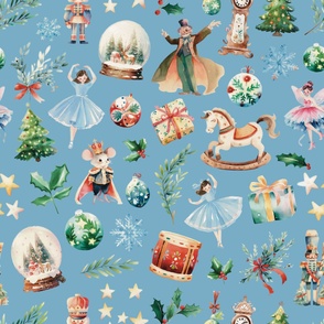 Large Scale Christmas Tale Blue