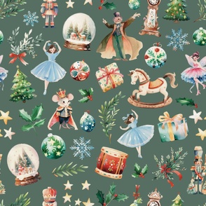 Large Scale Christmas Tale Green