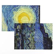 Van Gogh Starry Night Seamless Repeat