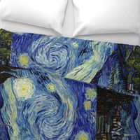 Van Gogh Starry Night Seamless Repeat