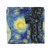 Van Gogh Starry Night Seamless Repeat