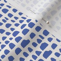 Indigo Blue Geometric Half Circle Stripe Small Print Fabric Wallpaper Home Decor 
