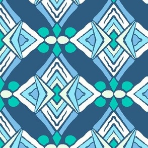Ethnic Abstract - Blue