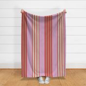 Thick Lines and Thin Stripes: Pink Wide and cream Narrow in Visual Harmony