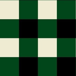 Medium Scale Team Spirit Basketball Checkerboard in Milwaukee Bucks Colors Green and Cream
