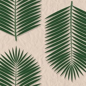 palm frond on sepia paper hd