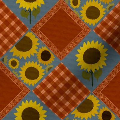 Sunflower Bandana - Chambray