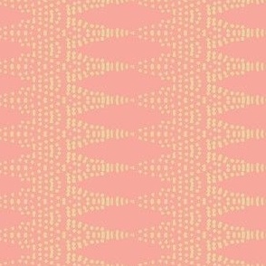 Art Nouveau Dot Pattern Salmon