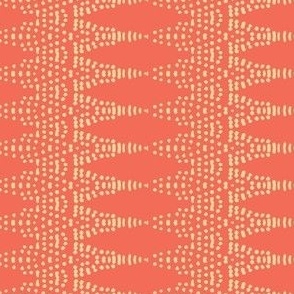 Art Nouveau Dot Pattern Orange