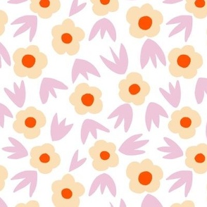 Ditsy spring Floral creme  small