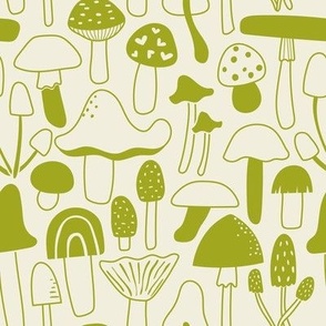 Mushroom Town - Green - Big