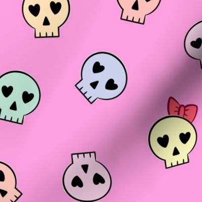 Cute Skulls - Pink
