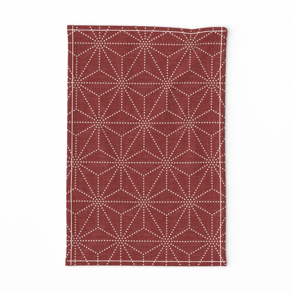 Shibori Stars - Crimson