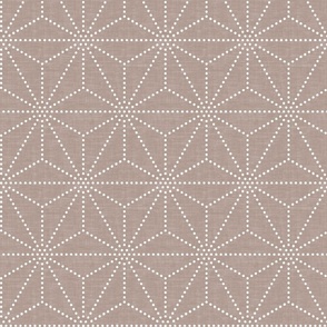 Shibori Stars - Taupe