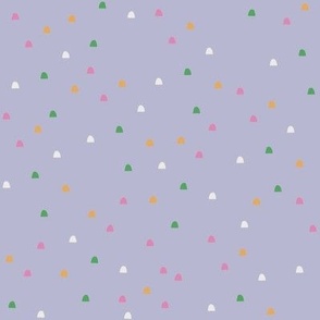 springtime splendour - happy confetti speckle - lavender purple 