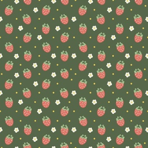 Strawberry polka dots