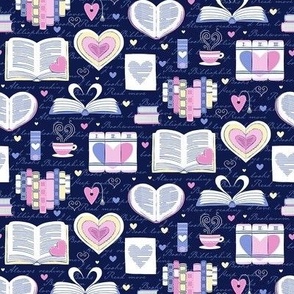 Tiny /  Book Lover Valentine Hearts